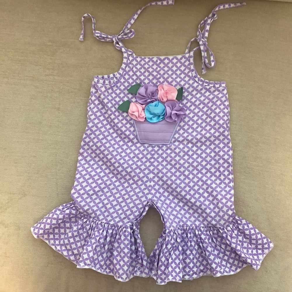 Infant girl summer romper